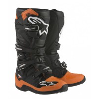 alpinestars tech 7 pretas laranjas 