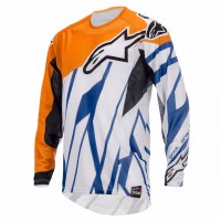Camisola Alpinestars mx,laranja,azul,branco 